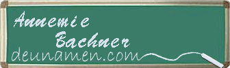 Annemie Bachner Visitenkarte